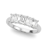 1 ct tw Lab Grown Diamond Wedding Band in 14K White Gold