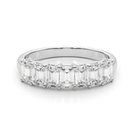 1 ct tw Lab Grown Diamond Wedding Band in 14K White Gold