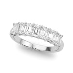 1 ct tw Lab Grown Diamond Wedding Band in 14K White Gold