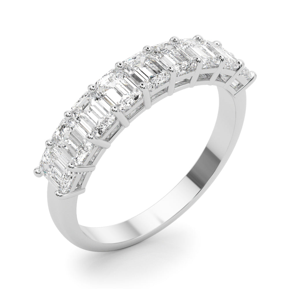 2 1/4 ct tw Lab Grown Diamond Wedding Band in 14K White Gold