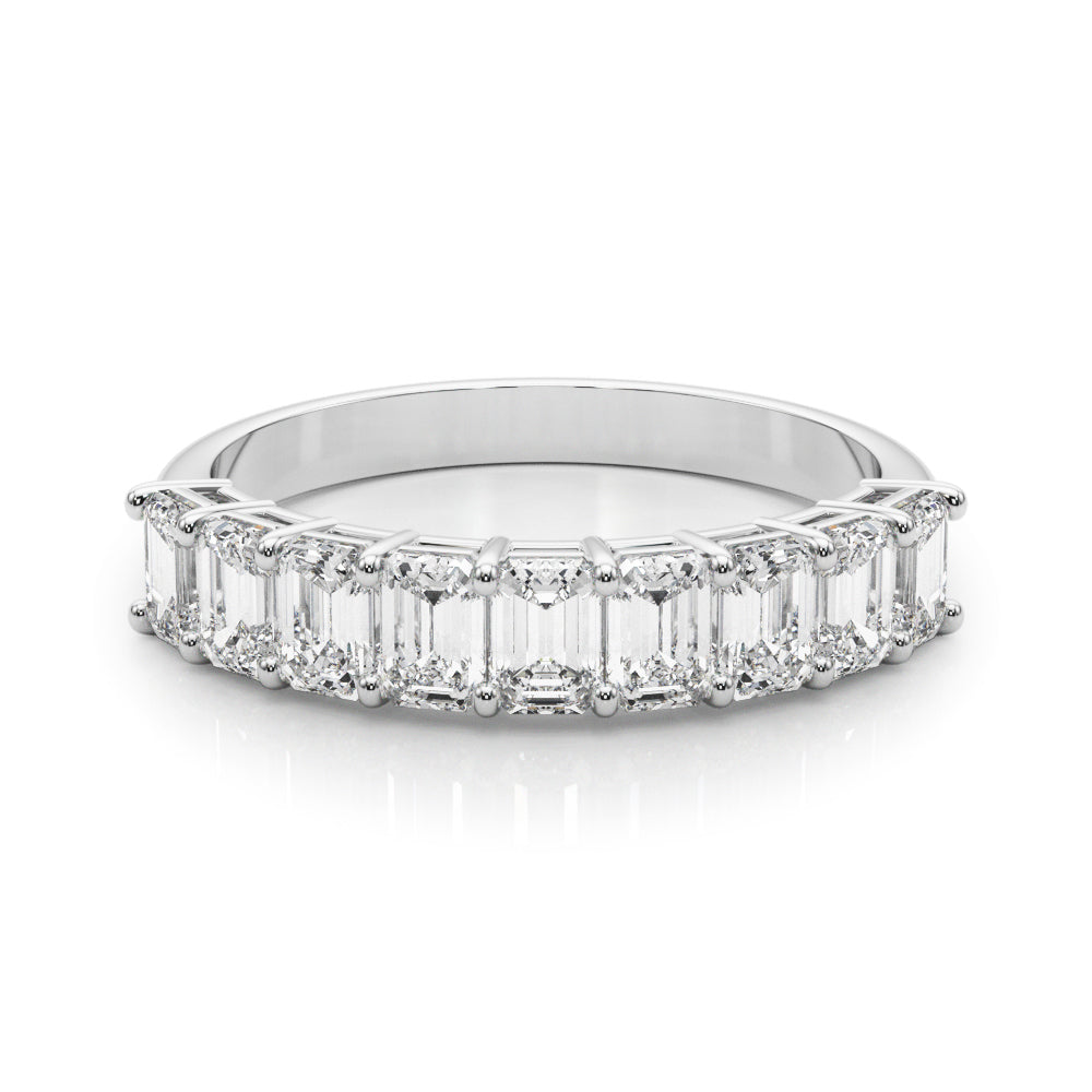 2 1/4 ct tw Lab Grown Diamond Wedding Band in 14K White Gold