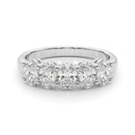2 ct tw Lab Grown Diamond Wedding Band in 14K White Gold