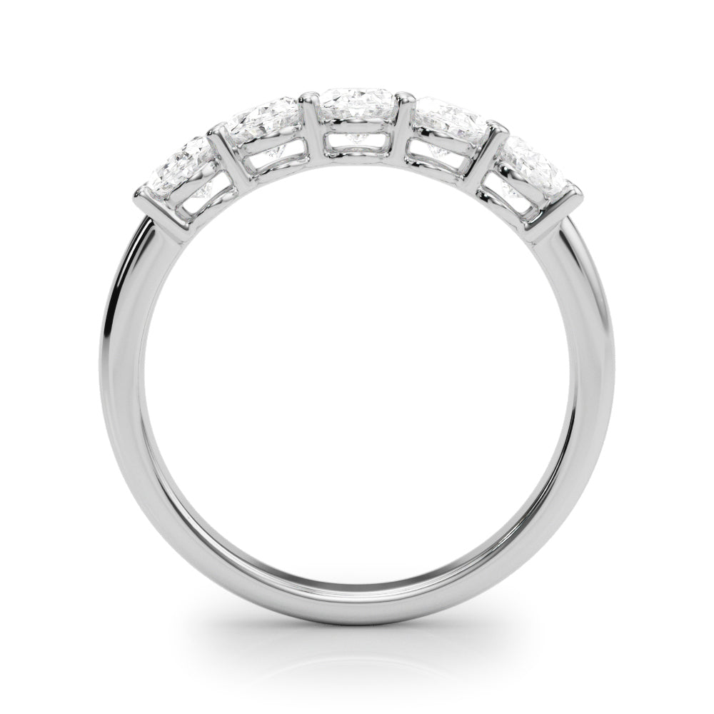 2 ct tw Lab Grown Diamond Wedding Band in 14K White Gold