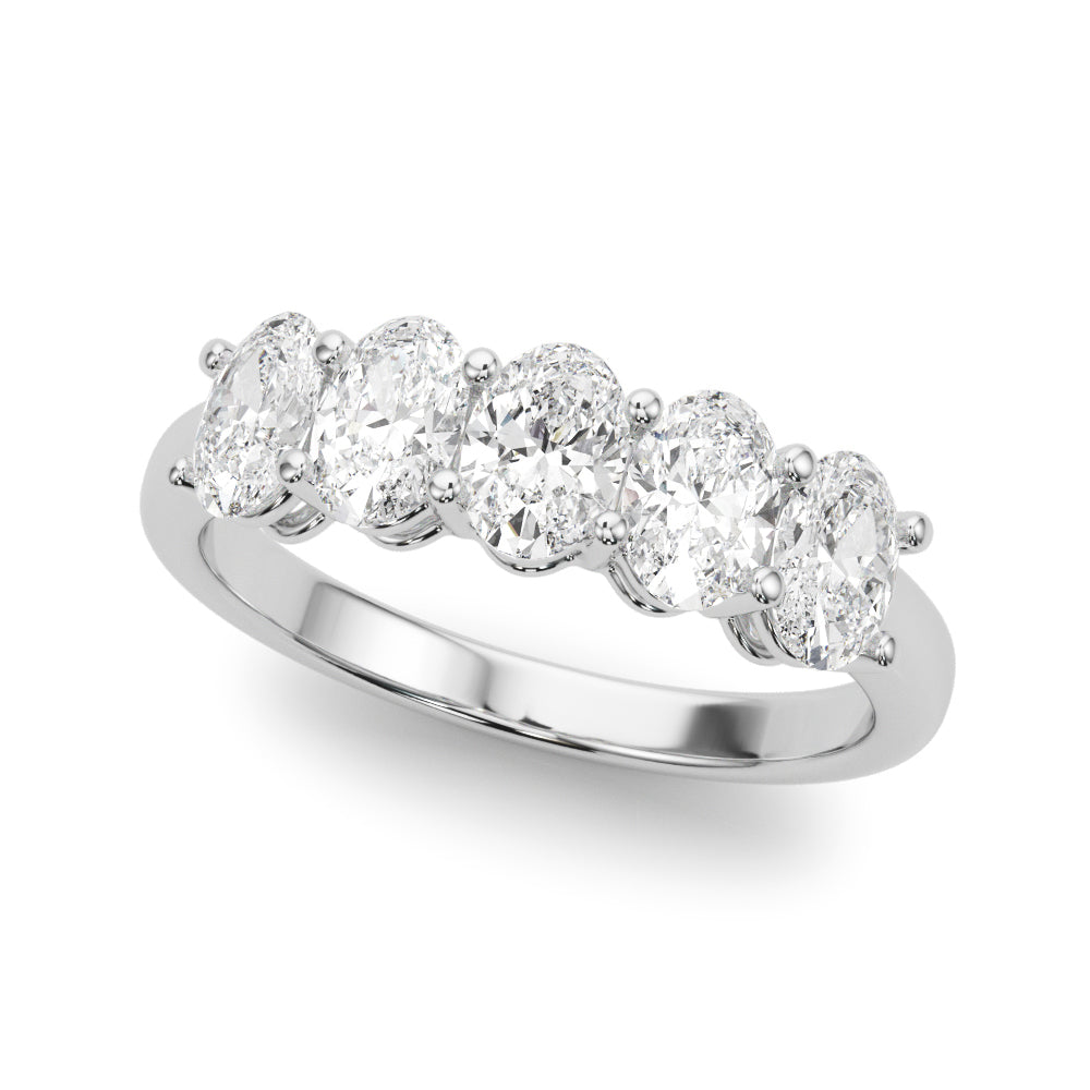 1 5/8 ct tw Lab Grown Diamond Wedding Band in 14K White Gold