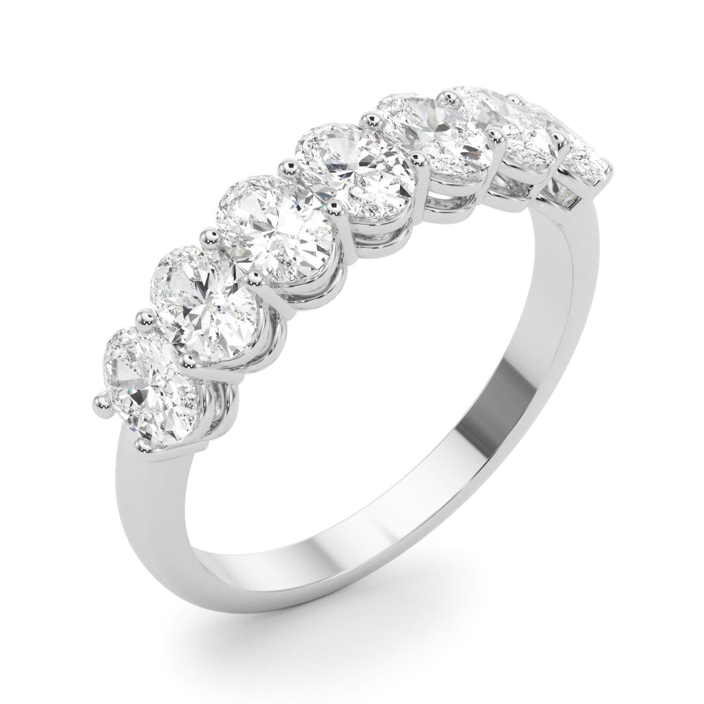 1 5/8 ct tw Lab Grown Diamond Wedding Band in 14K White Gold