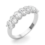 2 ct tw Lab Grown Diamond Wedding Band in 14K White Gold