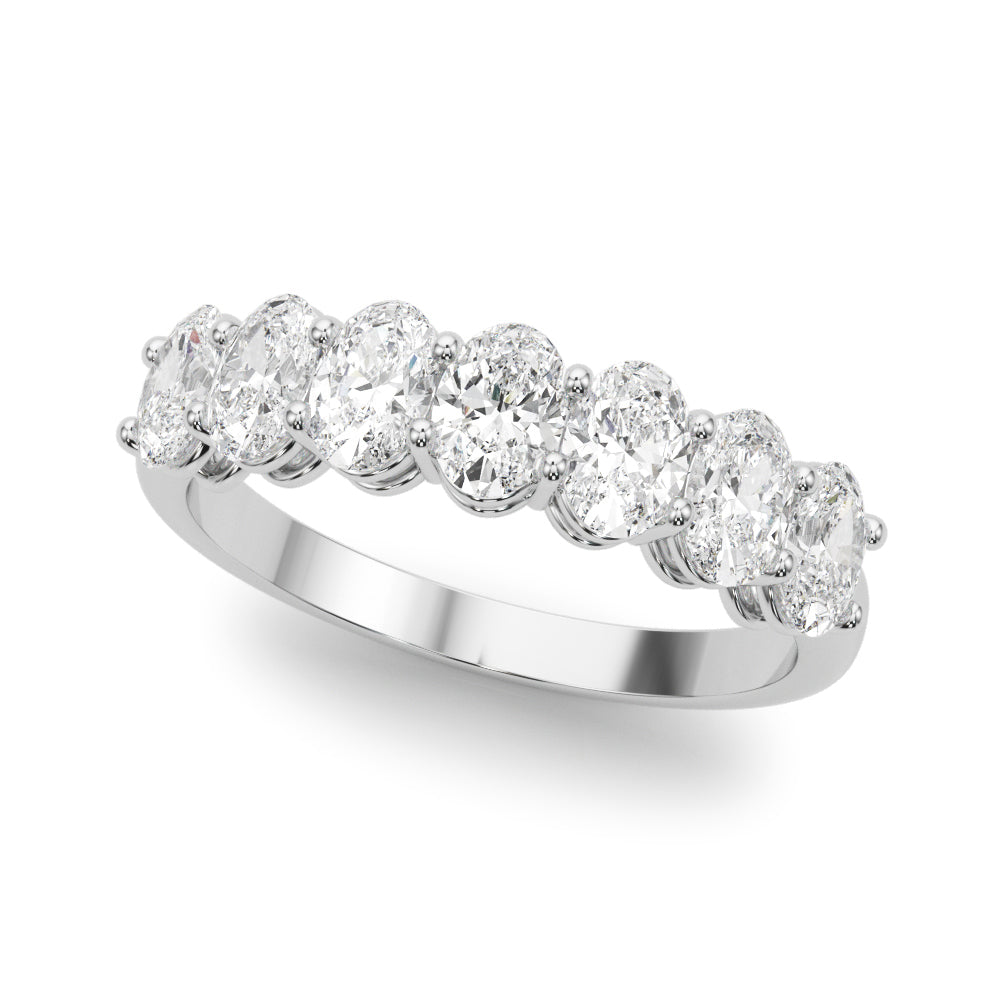 1 ct tw Lab Grown Diamond Wedding Band in 14K White Gold