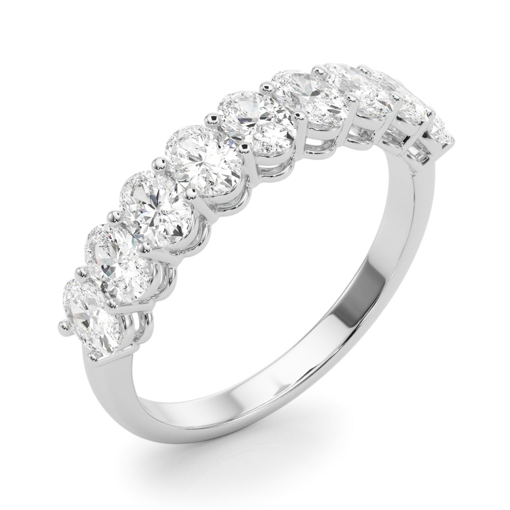 2 1/6 ct tw Lab Grown Diamond Wedding Band in 14K White Gold