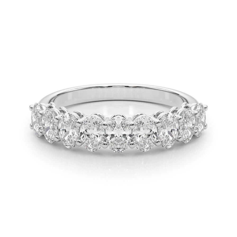 2 1/6 ct tw Lab Grown Diamond Wedding Band in 14K White Gold
