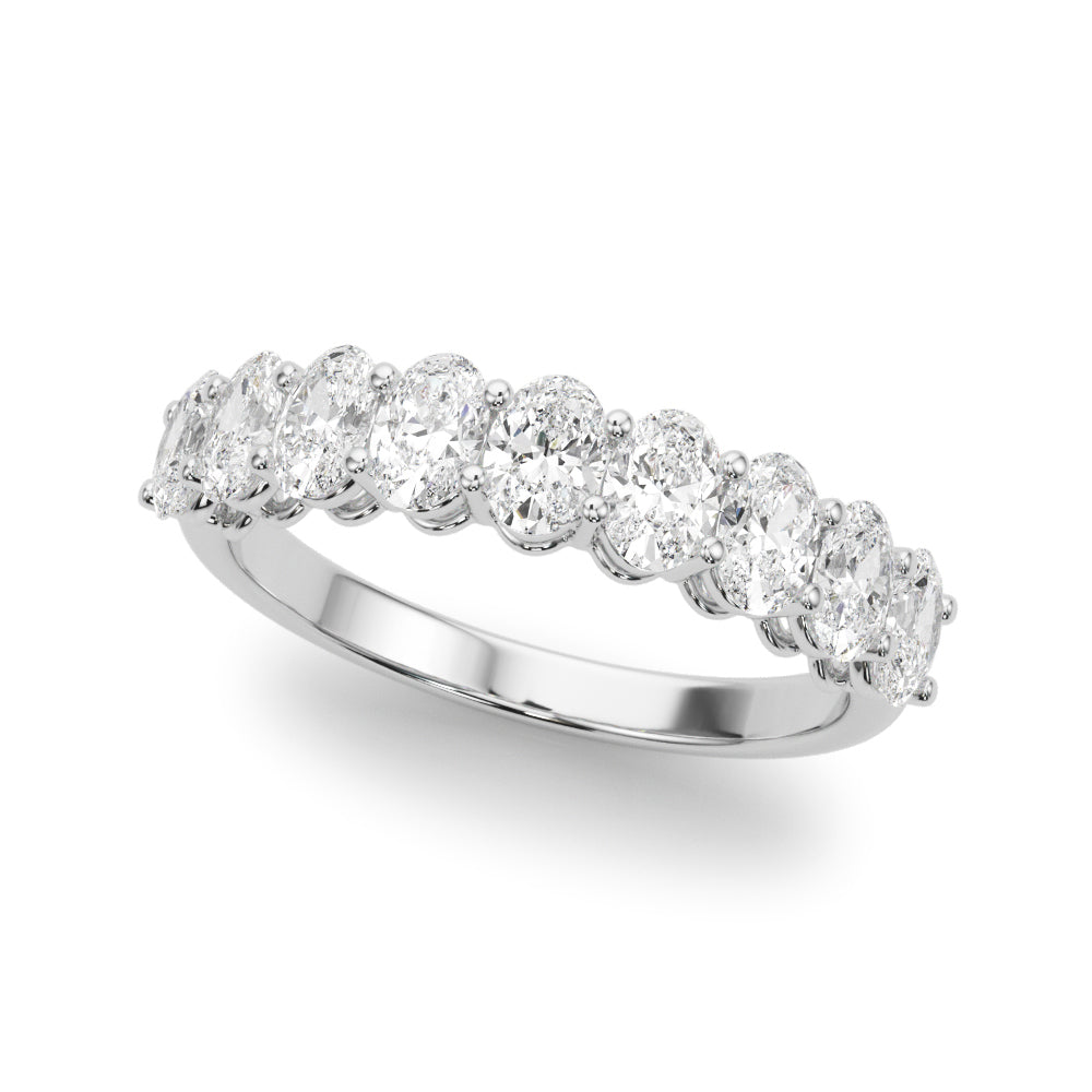 2 1/6 ct tw Lab Grown Diamond Wedding Band in 14K White Gold