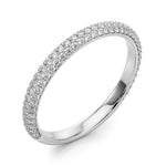 1/2 ct tw Lab Grown Diamond Wedding Band in 14K White Gold