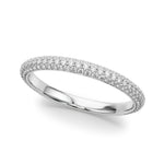 1/2 ct tw Lab Grown Diamond Wedding Band in 14K White Gold