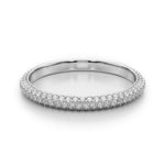 1/2 ct tw Lab Grown Diamond Wedding Band in 14K White Gold