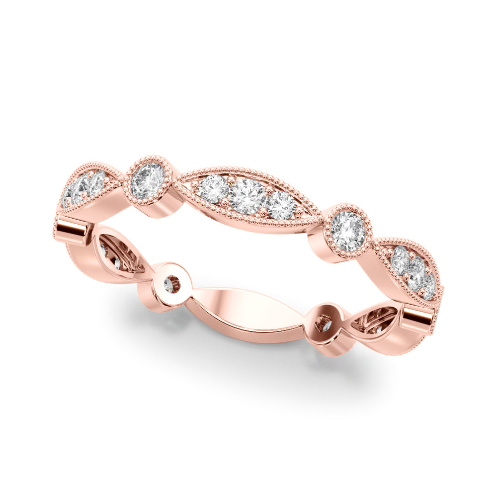 1/3 ct tw Lab Grown Diamond Ring in 14K Rose Gold