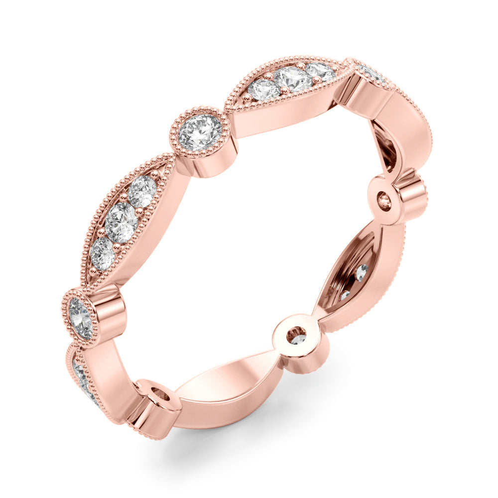 1/3 ct tw Lab Grown Diamond Ring in 14K Rose Gold