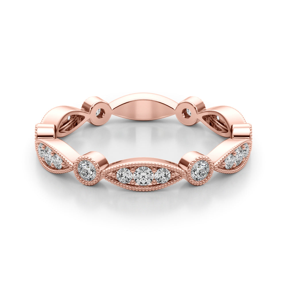 1/3 ct tw Lab Grown Diamond Ring in 14K Rose Gold