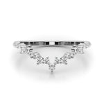 1/5 ct tw Lab Grown Diamond Wedding Band in 14K White Gold