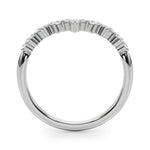 1/5 ct tw Lab Grown Diamond Wedding Band in 14K White Gold