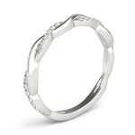 1/5 ct tw Lab Grown Diamond Wedding Band in 14K White Gold