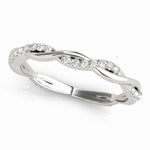 1/5 ct tw Lab Grown Diamond Wedding Band in 14K White Gold