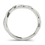 1/5 ct tw Lab Grown Diamond Wedding Band in 14K White Gold
