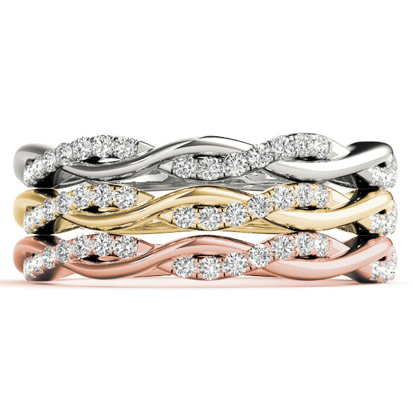1/5 ct tw Lab Grown Diamond Wedding Band in 14K White Gold