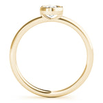 1/3 ct tw Round Lab Grown Diamond Solitaire Ring in 14K Yellow Gold