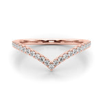 1/5 ct tw Lab Grown Diamond Wedding Band in 14K Rose Gold