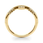 1/15 ct tw Lab Grown Diamond Wedding Band in 14K Yellow Gold