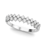 1/2 ct tw Lab Grown Diamond Wedding Band in 14K White Gold