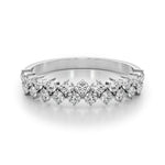 1/2 ct tw Lab Grown Diamond Wedding Band in 14K White Gold