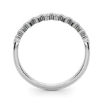 1/2 ct tw Lab Grown Diamond Wedding Band in 14K White Gold