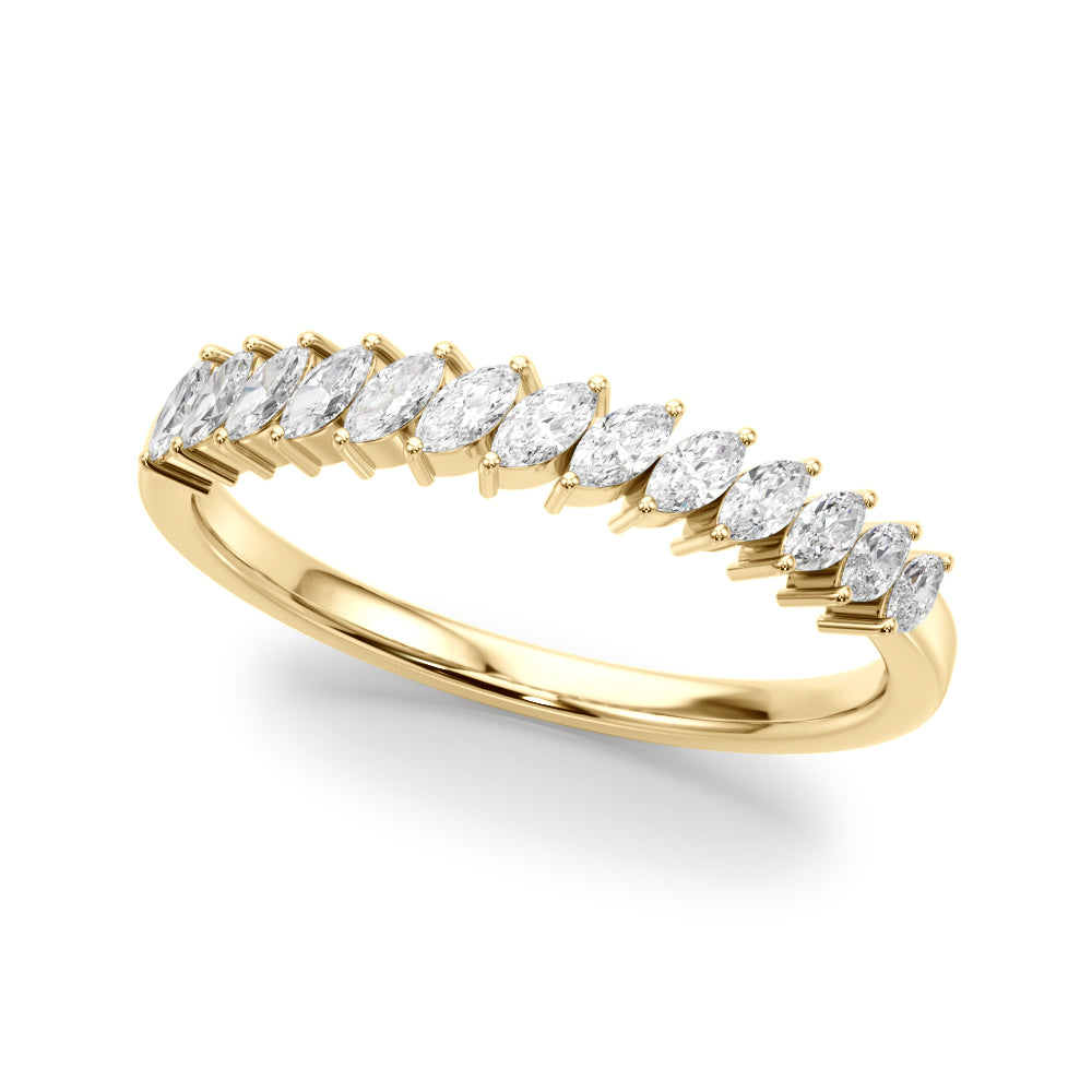 3/8 ct tw Lab Grown Diamond Wedding Band in 14K Yellow Gold