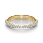 1/2 ct tw Lab Grown Diamond Wedding Band in 14K Yellow Gold