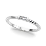 1/8 ct tw Baguette Lab Grown Diamond Wedding Band in 14K White Gold