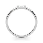 1/8 ct tw Baguette Lab Grown Diamond Wedding Band in 14K White Gold