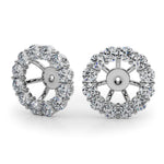 3/4 ct tw Lab Grown Diamond Earrings in 14K White Gold