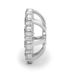 7/8 ct tw Lab Grown Diamond Earrings in 14K White Gold