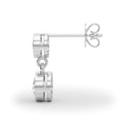1 ct tw Round Lab Grown Diamond Earrings in 14K White Gold