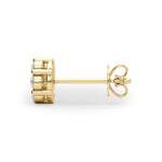 1/2 ct tw Lab Grown Diamond Cluster Earrings in 14K Yellow Gold