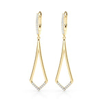 1/5 ct tw Lab Grown Diamond Earrings in 14K Yellow Gold