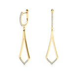 1/5 ct tw Lab Grown Diamond Earrings in 14K Yellow Gold