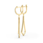 1/5 ct tw Lab Grown Diamond Earrings in 14K Yellow Gold