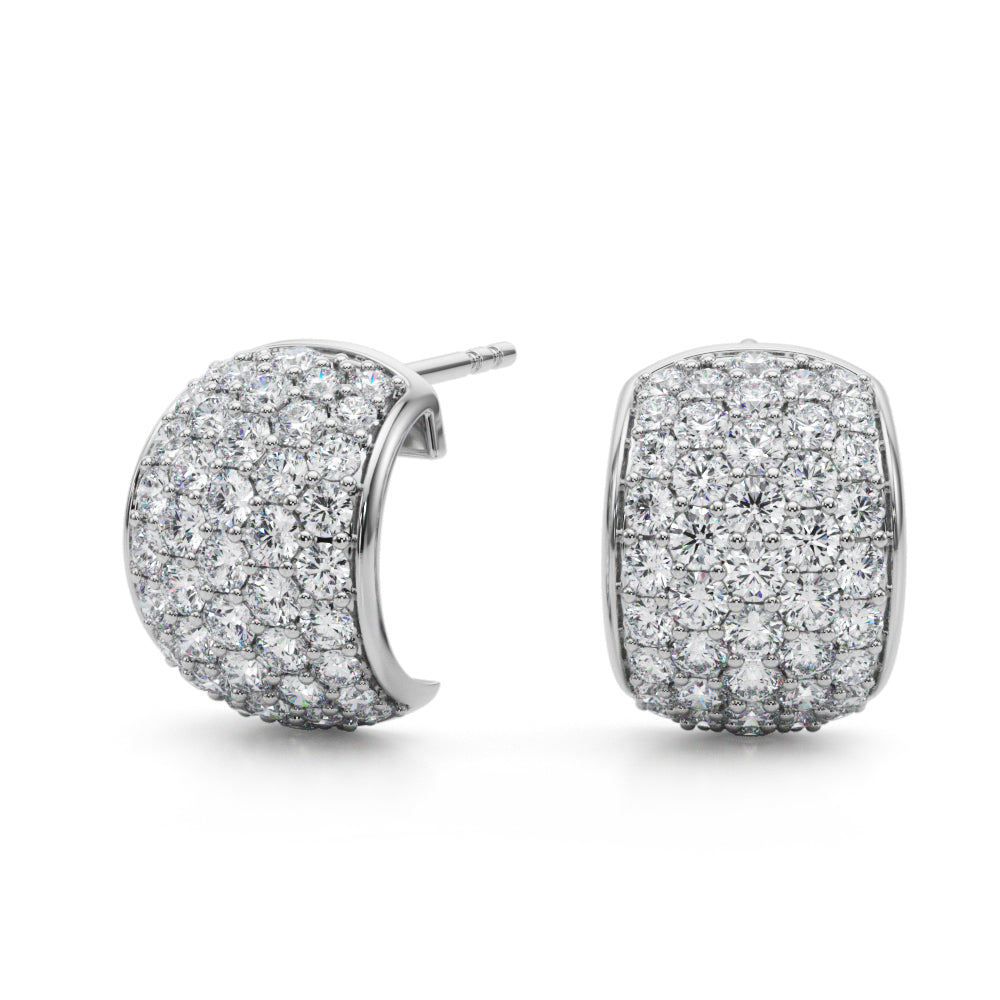 1 ct tw Lab Grown Diamond Earrings in 14K White Gold