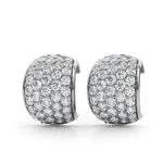 1 ct tw Lab Grown Diamond Earrings in 14K White Gold