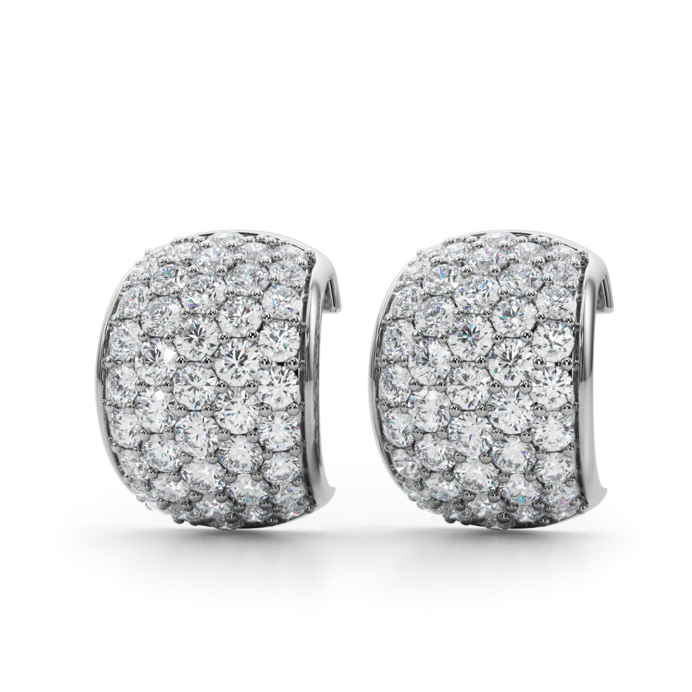 1 ct tw Lab Grown Diamond Earrings in 14K White Gold