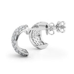 1 ct tw Lab Grown Diamond Earrings in 14K White Gold