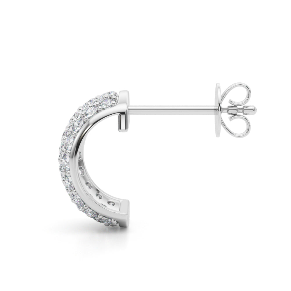 1 ct tw Lab Grown Diamond Earrings in 14K White Gold
