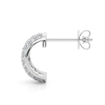 1 ct tw Lab Grown Diamond Earrings in 14K White Gold