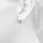 1 ct tw Lab Grown Diamond Earrings in 14K White Gold